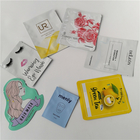 Gelbe glatte kundengebundene kosmetische Verpackentasche/vereiteln flachen Beutel skincare Aroma des grünen Tees