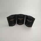 Stehen Sie oben schwarzer Kraftpapier-Kraftpapier-versiegelbarer Taschen-Zipverschluss-biologisch abbaubare Kraftpapier-Kaffee-Tasche
