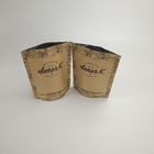 Stehen Sie oben Plastik Verpackenkaffee-Taschen der kaffee-Taschen-Brown-Kraftpapier-Hersteller-12oz mit Reißverschluss mit Ventil