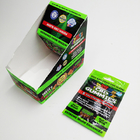 Tabak-Blatt-Verpackentasche THC-Unkraut-120mic CMYK für den Bären gummiartig