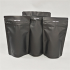Kundenspezifischer schwarzer Stand herauf kindersicheren Reißverschluss sackt die Plastikbeutel ein, die Geruch-Beweis-Unkraut-essbare Hanf-Blumen-Taschen verpacken