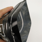 Glatter schwarzer kundengebundenes Logo Aluminiumfolie-Plastik stehender Plastikbeutel