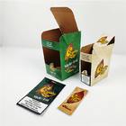 Kundenspezifischer Druck-Logo Folding Cigar Wrap Kraft-Papier-Kasten für das Blatt-Verpacken