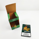 Gewohnheit druckte Aluminiumfolie Verpackenkästen der natürlichen grabba Blatt Kappen-Anzeige für Hutzigarre Verpackenkasten
