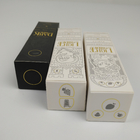 Kundenspezifischer faltbarer kleiner schwarzer heißer stempelnder Goldfolien-Geschenk-kosmetischer verpackender Papiergroßhandelsluxuskasten