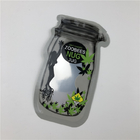 Mason Jar Pouches For CBD sät Indica Blatt-unregelmäßige verpackende Beutel CBD-Blume Gummies THC mit Reißverschluss