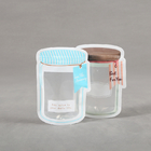 Mason Jar Pouches For CBD sät Indica Blatt-unregelmäßige verpackende Beutel CBD-Blume Gummies THC mit Reißverschluss