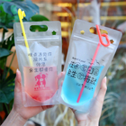 Flüssiger Beweistüllenplastikbeutel Plastik sackt Großhandels für Saftsäuglingsnahrungsmilchtee Nahrungsmittelbeutel-Verpackenpakete ein
