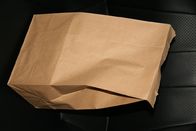 Brown-Logo druckte kundengebundene Papiertüten, wegnehmen stehen oben Tasche
