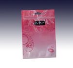Kosmetischer Folien-Beutel, der kundengebundenes Logo mit Reißverschluss-und Euro-Schlitz verpackt