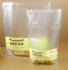 Gelbe transparente PET/NY /PET Plastiksahnebeutel, die Fenster für Brot-Nahrung verpacken
