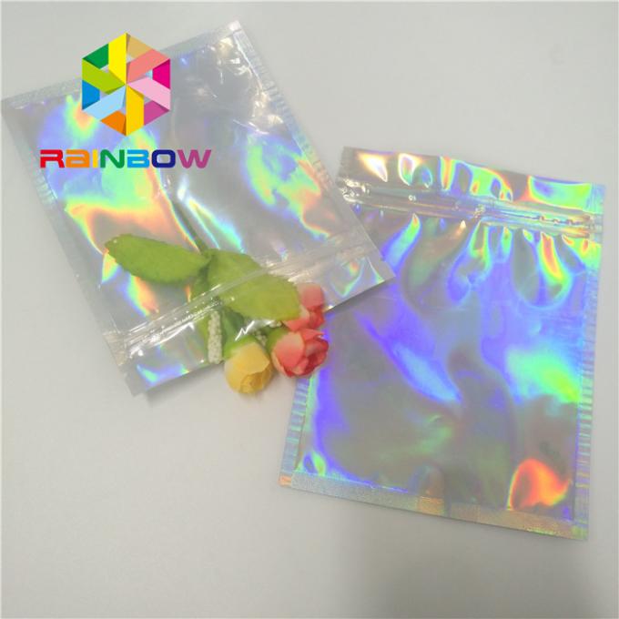 Kundengebundene Tasche ausgezeichnetes Hologramm-Lasers mit Reißverschluss für das Kosmetik-Verpacken