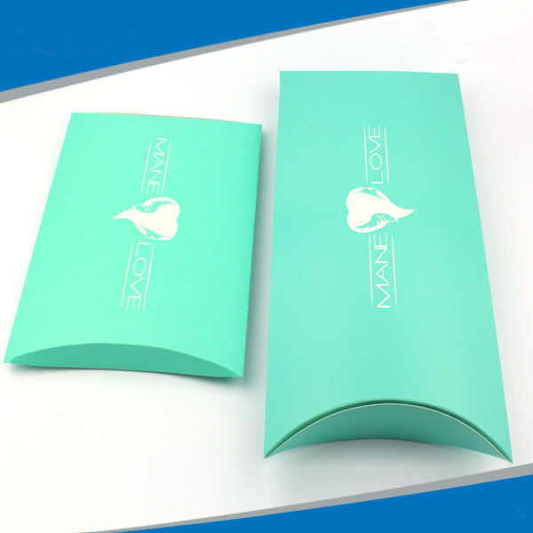 Kissen-Kasten-Haar-Erweiterungs-Papierkasten mit Drucklogo, Zollamt bereitgestellt