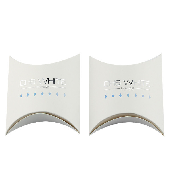 Weiße Kissen-Kasten-Haar-Matterweiterungs-Papierkasten mit Drucklogo, Zollamt bereitgestellt