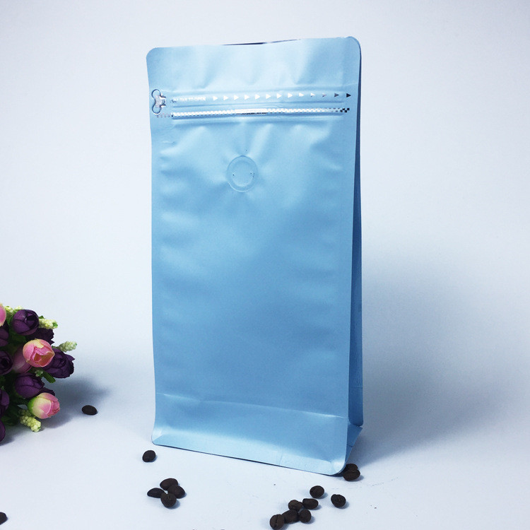 Flache Unterseiten-Plastikbeutel, welche die wiederversiegelbaren Spitzenkaffee-Taschen mit Reißverschluss besonders angefertigt verpacken