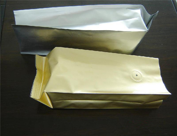 Lamellierte ungedruckte verpackende Plastikbeutel, Nahrungsmittelkaffeebohne-Verpacken