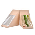 Weißbuch-Kasten für Papiersandwich-Kasten Sandwich Packagoing/automatische Rückstellung mit Fenster