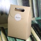 Einfacher Brown-Kraftpapier-Kasten für das verpackende Geschenk, kundengebundenes Drucken