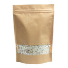 Nahrungsmittelspeicher Snach-Taschen-Verpackenreißverschluss-Papiertüte für Pepitas/das Kiefern-Nuss-Verpacken