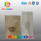 Keil-Kraftpapier-Tasche für die Süßigkeit/trockenen Nahrungsmittelgrad, die mit klarem Fenster verpacken