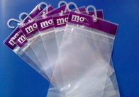 Wasserdichte transparente Plastikbeutel PVCs Pothook, die für Socken-Kleidung verpacken