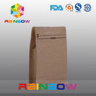 Flache Unterseiten-Kraftpapier-Taschen/kraft-Papierquadrat-Unterseitentasche mit Ventil für Kaffeebohne- und Kaffeeenergie