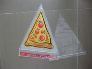 Plastikpizza-Retter-Taschen-Dreieck-Form-Tasche, Ebene/klare Griff-Dichtungs-Tasche