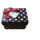 Rosa und orange bunte Geschenkbox-Papierkasten, der Papierkasten Recycable verpackt