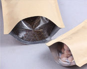Gewohnheit Druckkraftpapier-Tasche mit transparentem Fenster für Kaffee Beens
