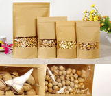 Kundengebundene Papiertüten für Imbiss-Nahrungsmittel, Kraftpapier-Tasche für Popcorn mit Fenster