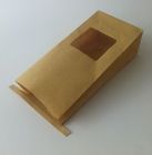 Folie gezeichnete Imbiss-Taschen-Verpackenpapiertüte-Kraftpapier-Papiertüten mit Zinn-Bindung und Fenster