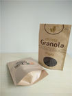 Reißverschluss-kundengebundene SpitzenPapiertüten mit ovalem Fenster für das Quinoa-Samen-Verpacken