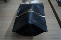 Die verpackenden Aluminiumfolie-Teebeutel/stehen oben Matt-schwarze Plastikkaffee-Tasche mit Zipverschluß