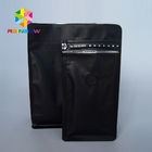 Schwarzer Kaffee-Tasche Matts mit Ventil-Großhandel-Block-Unterseiten-Kaffee-Tasche/flache Unterseiten-Tasche für Kaffeebohne 12oz 250g