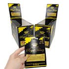 Hochwertiges Druckpapier für den Anzeigebüro Karton Papierkarten Glanzschwarze Oberflächenpapierbox für Royal Honey Packa