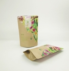 Maßgeschneiderte umweltfreundliche Kraftpapier Kaffee Tee Pulver Nüsse Haustierfutter biologisch abbaubarer Reißverschluss Mylar Papier Verpackungstüte