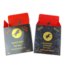 Nachgefertigte Direktverkauf Nashorn Verpackung Boxen Männliche Verbesserung Pille Papier Anzeige Paket für Sex Pille