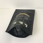 Eigenmarken-Goldlogo-Aluminiumfolie-gezeichnete Plastikbeutel, die Tasche mit Ventil verpacken