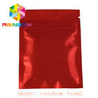 Rosa metallische Nahrungsmittelbeutel Chia-Samen-Siegelverpacken des Folien-Plastik-Zipverschluss-drei Seite flaches