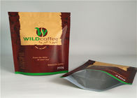 Schwarzer Plastik-Plastikverpackungs-Taschen-Zipverschluß treten Kaffee und für Tee ein