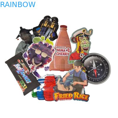 Essbare 3,5g Mylar-Beutel Ziplock Speziell geformte Süßigkeiten Kräuter-Keks Gummibärchen Verpackung