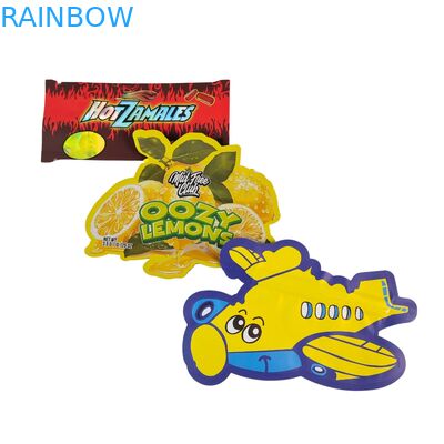 Essbare 3,5g Mylar-Beutel Ziplock Speziell geformte Süßigkeiten Kräuter-Keks Gummibärchen Verpackung