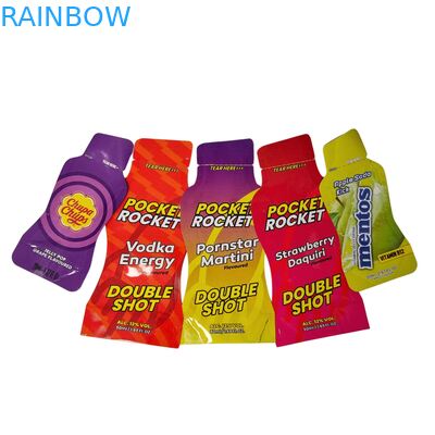 Besonders gedruckte holographische Mylar-Tasche wieder verschließbare biologisch abbaubare Verpackung für Lebensmittel-Snacktaschen