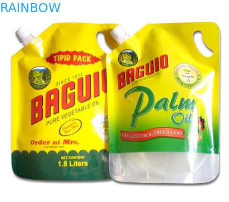 Aluminiumfolie Tüllen-Beutel, der mit Aufhänger verpackt