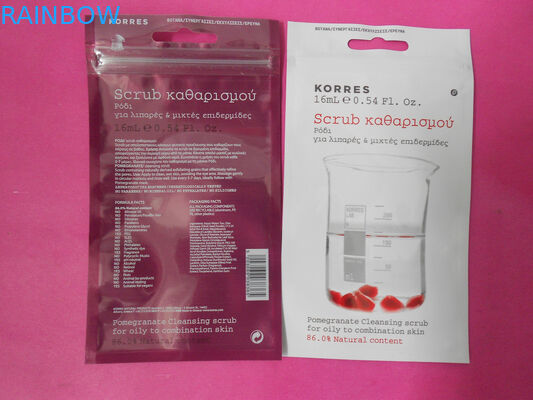 Kundengebundene flache kosmetische Verpackentasche mit HAUSTIER/AL/PET, OPP/AL/PET