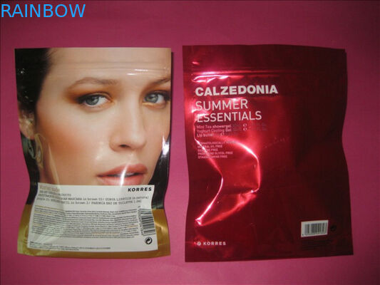 CMYK, Pantone-HAUSTIER/AL/PET kosmetische Verpackentasche für nasses Tuch, Perlen-Energie