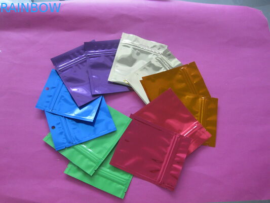 Einfache Plastik-Nahrungsmittelimbiss-Tasche mit Reißverschluss, die mit Riss-Kerbe verpackt