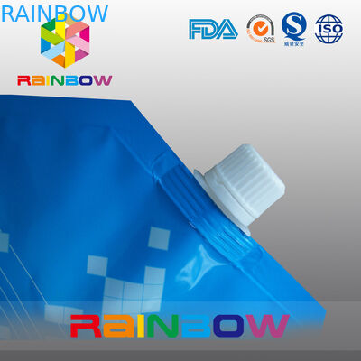 der transparente Beweis des Wassers 3L oder das Drucken steht oben flüssige Tasche Flasche des Tüllen-Beutels