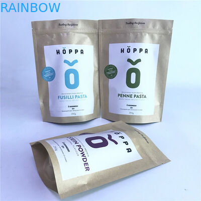 Kundenspezifische biologisch abbaubare Taschen-umweltfreundliche Taschen-Kraftpapier Winkel- des Leistungshebelstaschen Pirnted