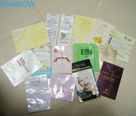 100mic versiegelten kundenspezifische Kosmetiktaschen, Drei-Side Aluminiumfolie-Beutel